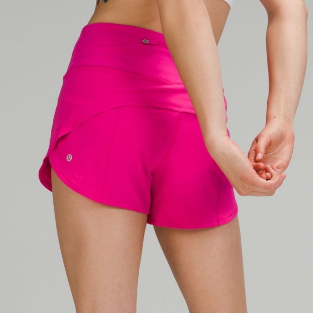 NWT Lululemon Speed Up HR High Rise 4” Short Sonic Pink Size 0 Sz 0